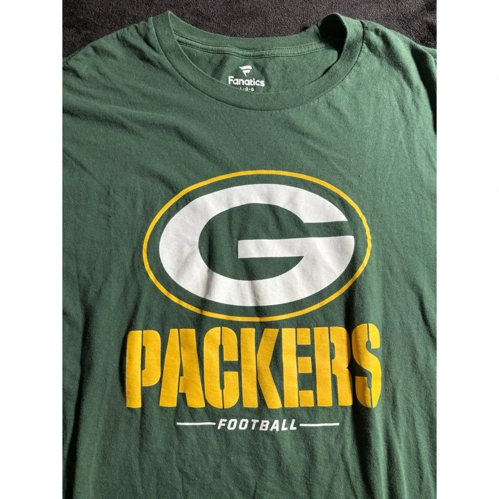 Green Bay Packers Fanatics Men's Large Green Long Sleeve T Shirt - Picture 2 of 7